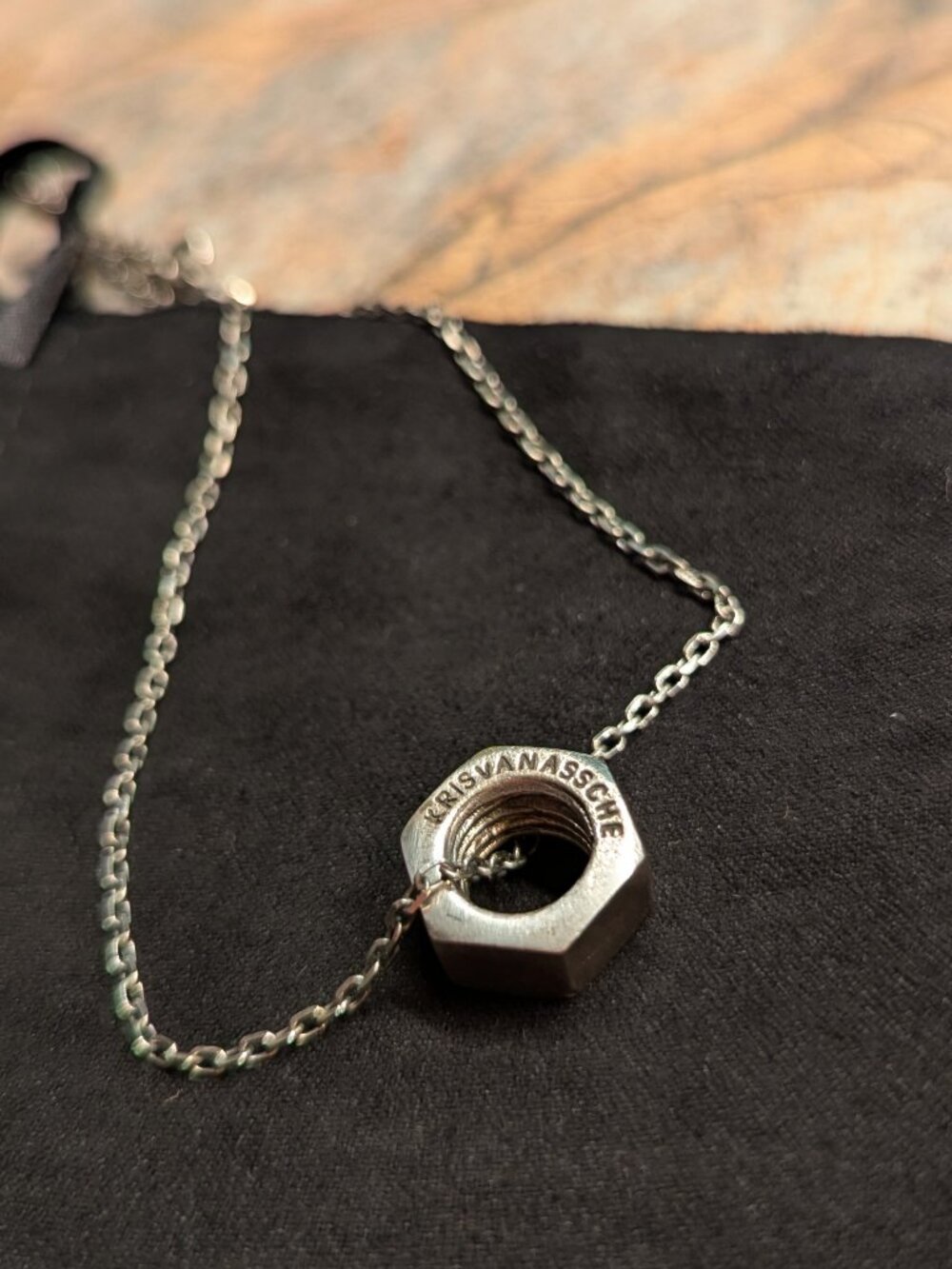 KrisVanAssche Bolt Sterling Silver Pendant and Necklace - Picture 4 of 5